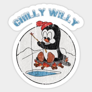 Distressed Chilly willy Sticker